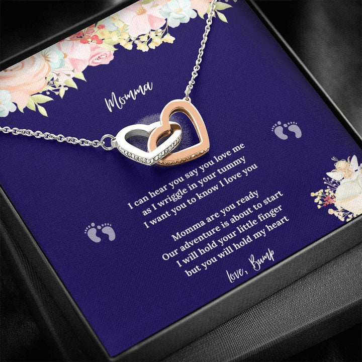 Heart Necklace Jewelry Gift for pregnant wife