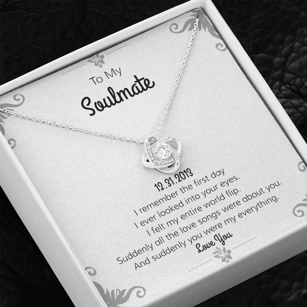 Personalize "Date" Romantic Gift Necklace | "Day I Met You Poem" | Gift For Her | Gift For Girl Friend | Valentine Love Gift