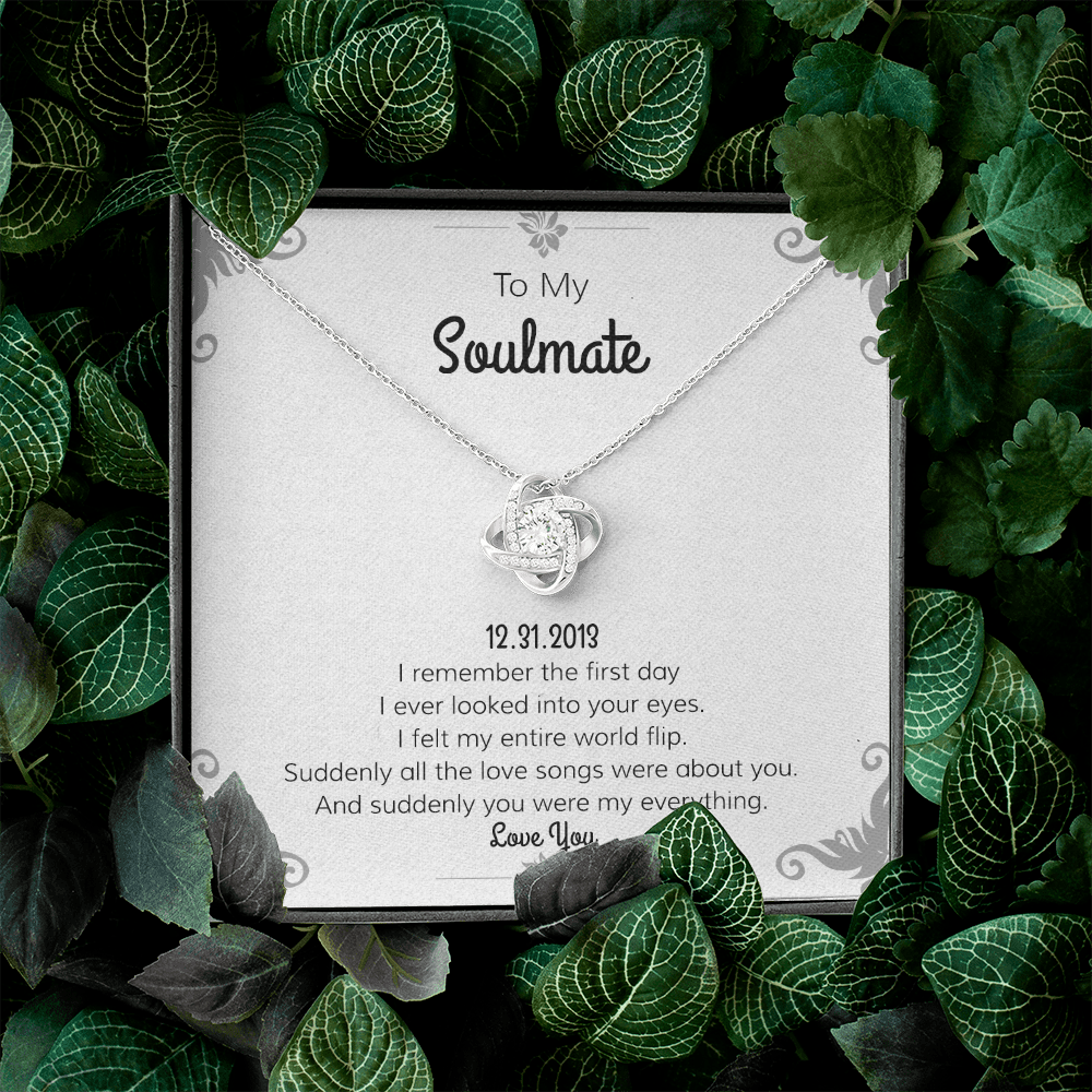 Personalize "Date" Romantic Gift Necklace | "Day I Met You Poem" | Gift For Her | Gift For Girl Friend | Valentine Love Gift