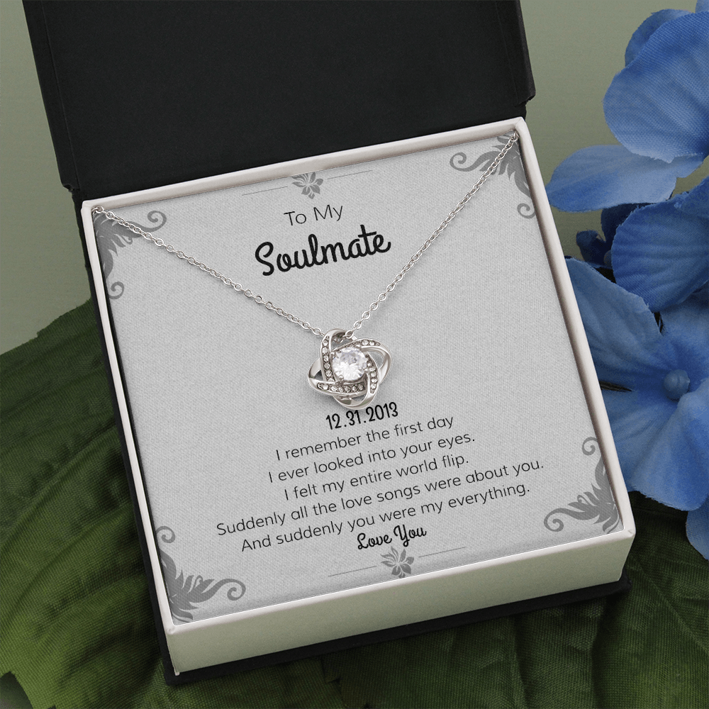 Personalize "Date" Romantic Gift Necklace | "Day I Met You Poem" | Gift For Her | Gift For Girl Friend | Valentine Love Gift