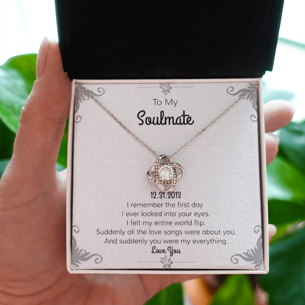 Personalize "Date" Romantic Gift Necklace | "Day I Met You Poem" | Gift For Her | Gift For Girl Friend | Valentine Love Gift