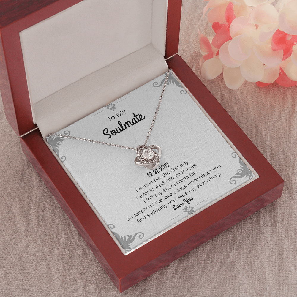 Personalize "Date" Romantic Gift Necklace | "Day I Met You Poem" | Gift For Her | Gift For Girl Friend | Valentine Love Gift