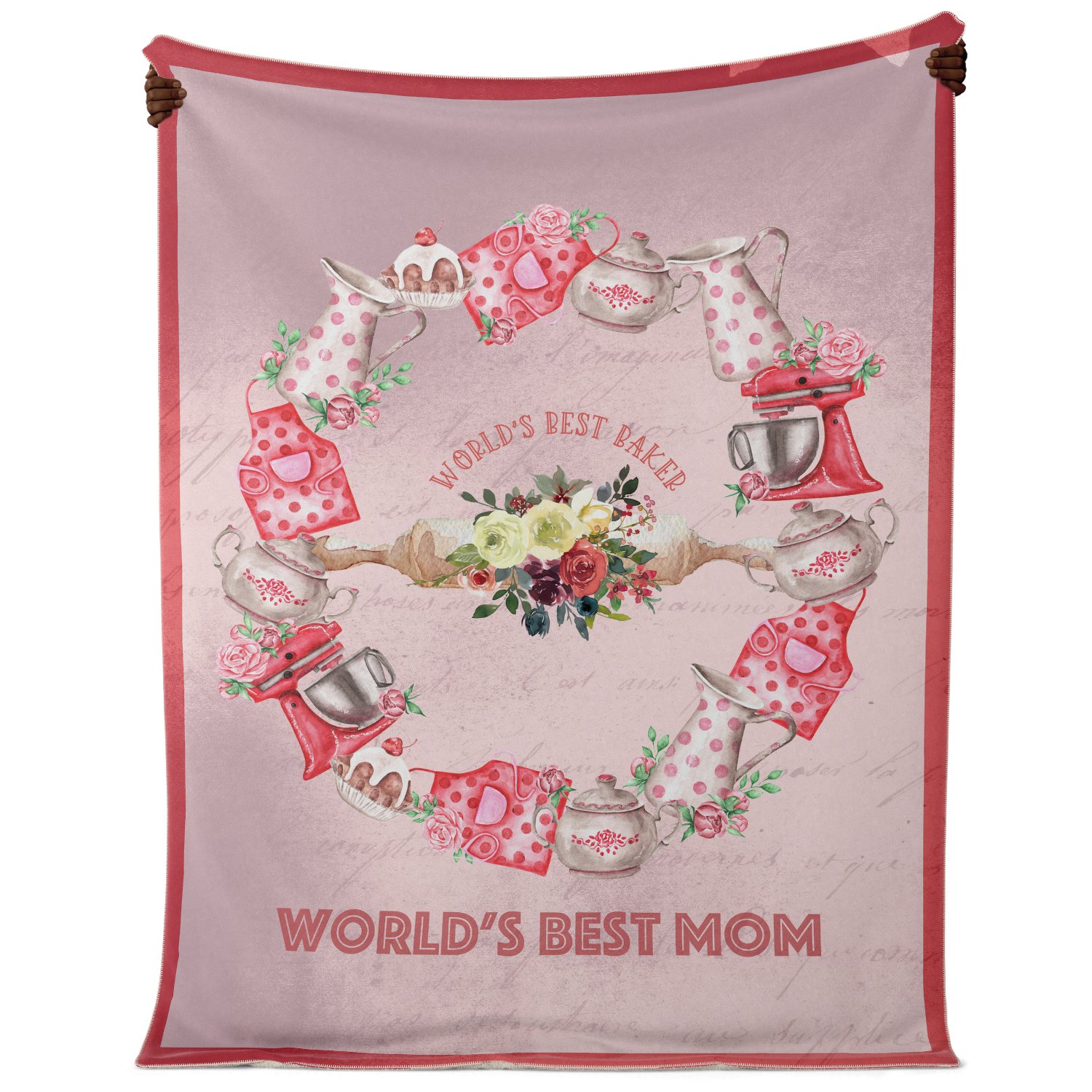 World's Best Baker Mom Blanket