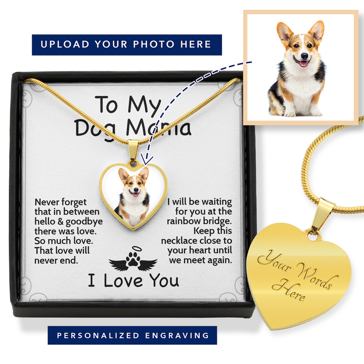 Custom Dog Loss Necklace Pet Remembrance Jewelry in Memory of Dog Sentimental Meaningful Gift Death of Pet Luxury Necklace .316 Surgical
